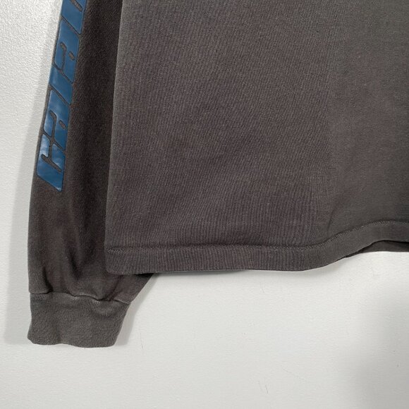 Yeezy Season 6 "Calabasas" Sleeve Print Long Sleeve Crew Tee Gray men's size M - Picture 5 of 7
